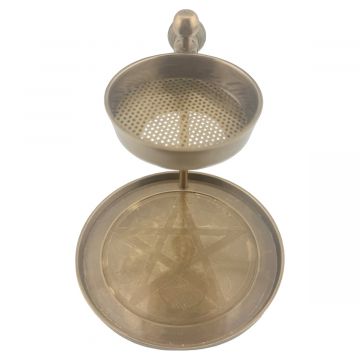 Pentacle Brass Resin Burner, Each